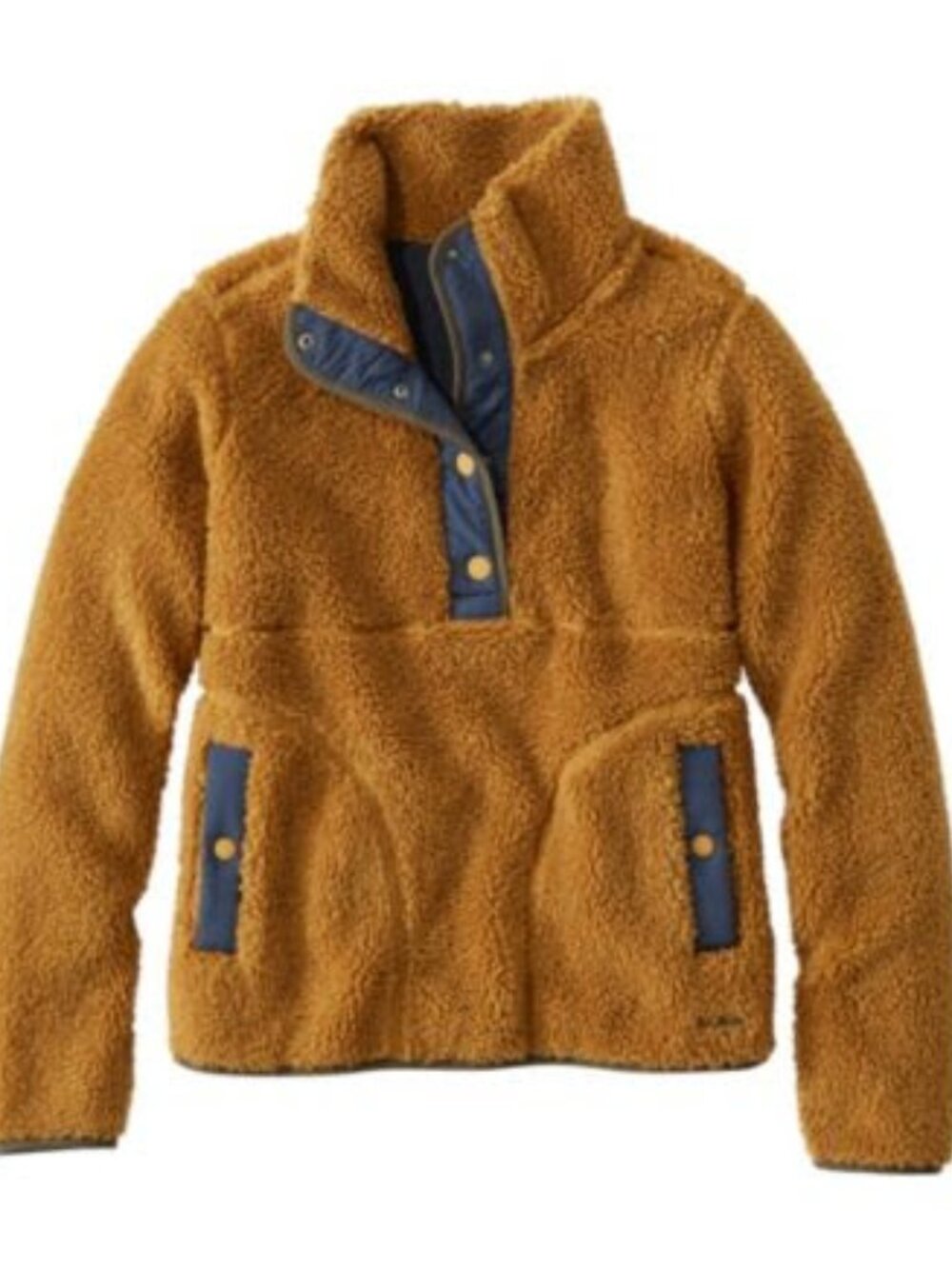 LL Bean Bean's Sherpa Fleece Pullover Sz XL